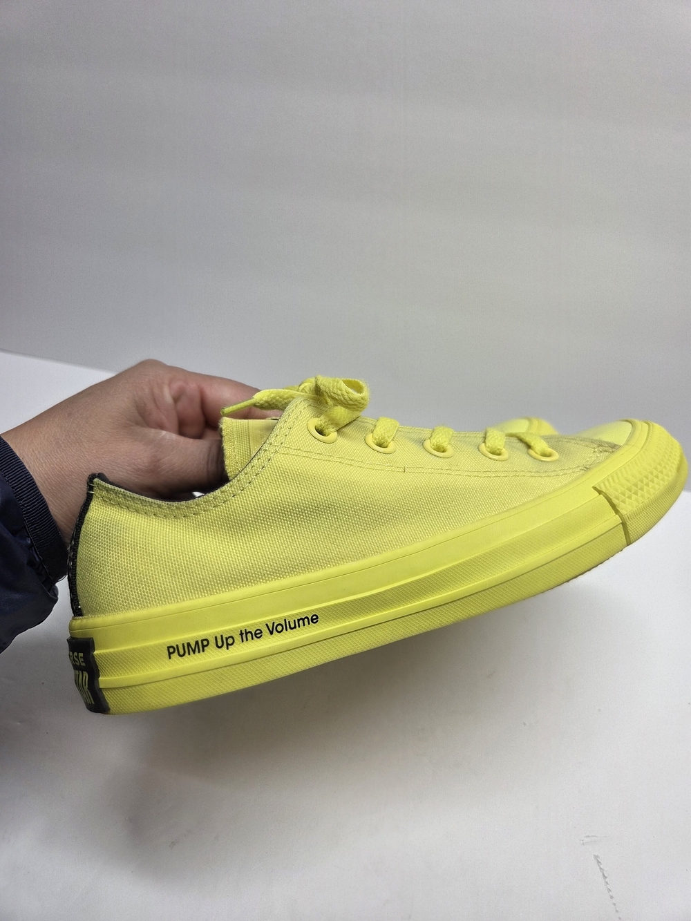 Bright Yellow Low-Top Canvas Sneaker